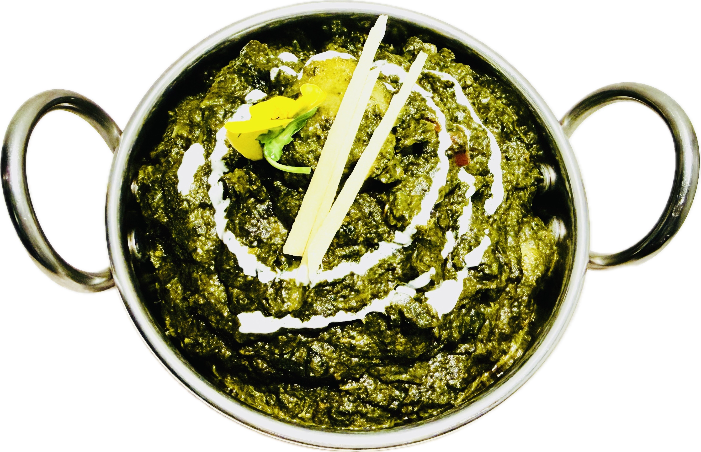 Aloo saag potato spinach curry