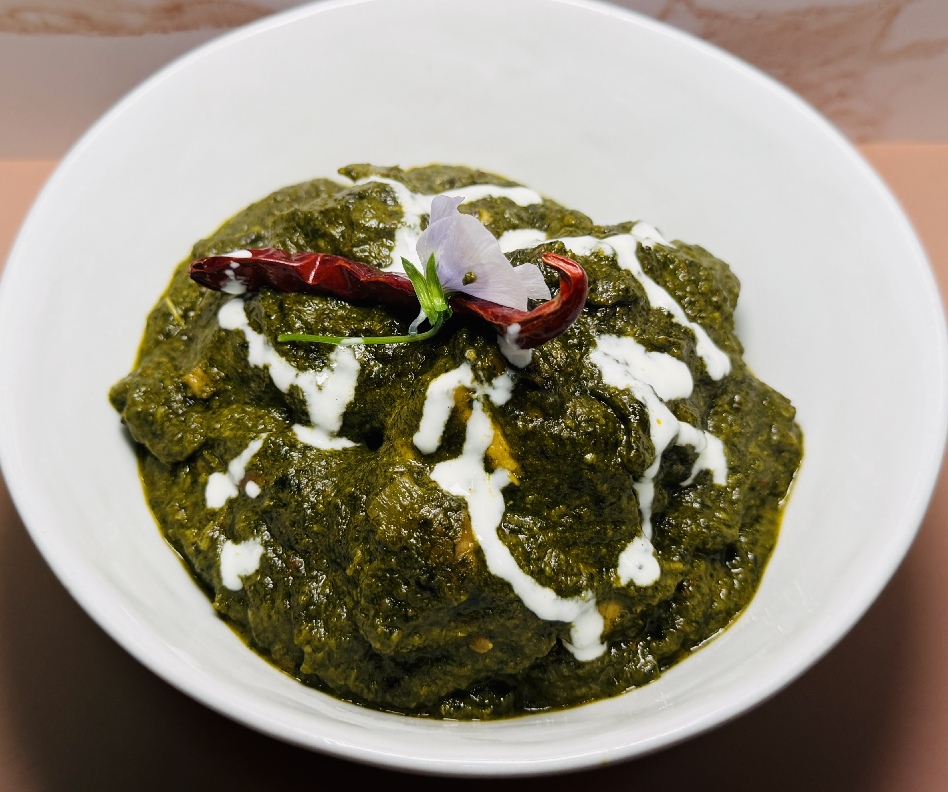 Chicken saag with spinach
