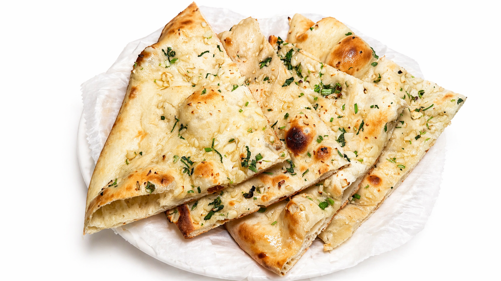 Garlic naan bread