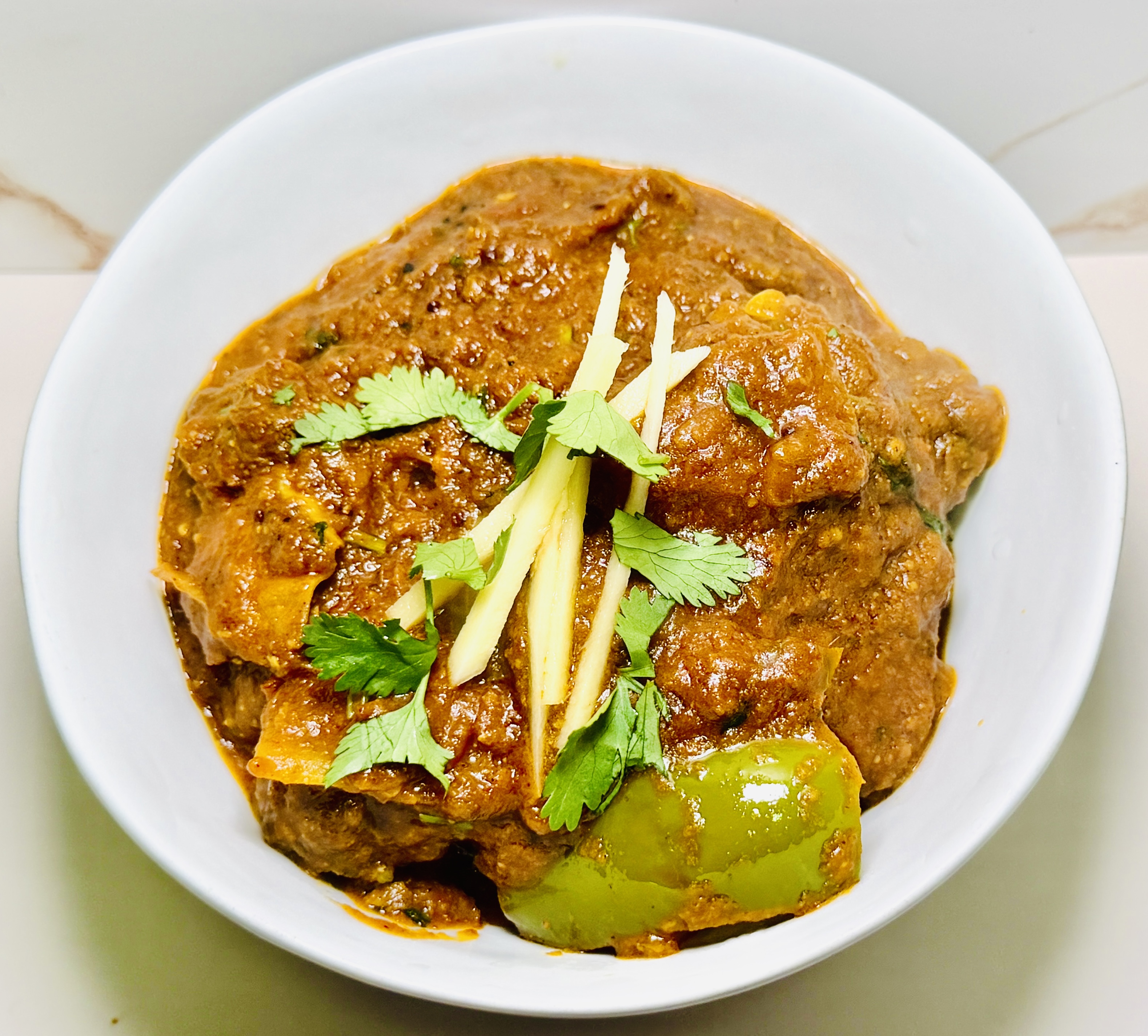Goat kadai curry
