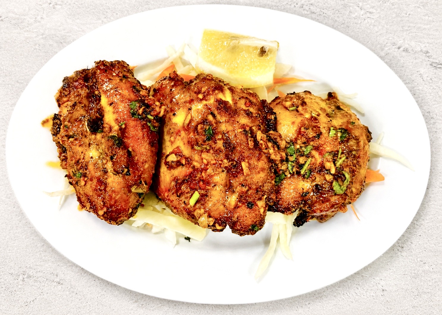 Kashmiri tikki chicken grilled