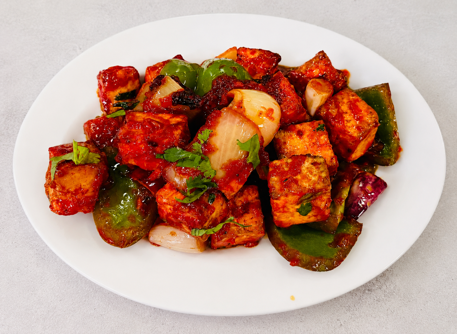 Paneer chilli stir fry