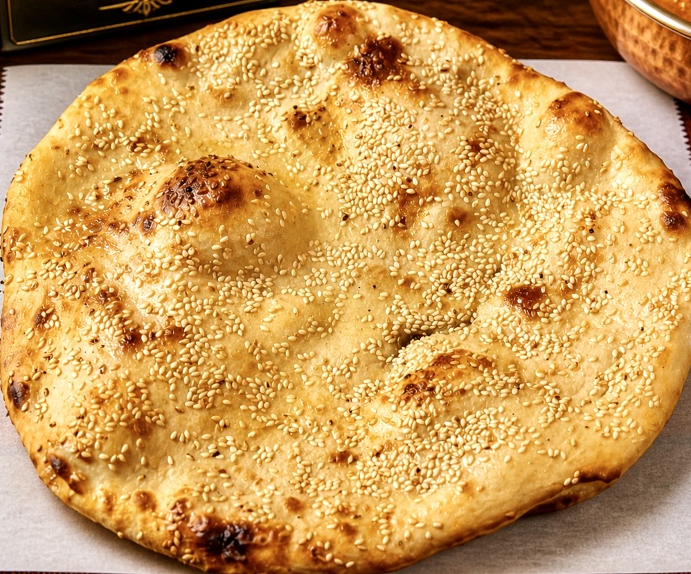 Sesame naan bread